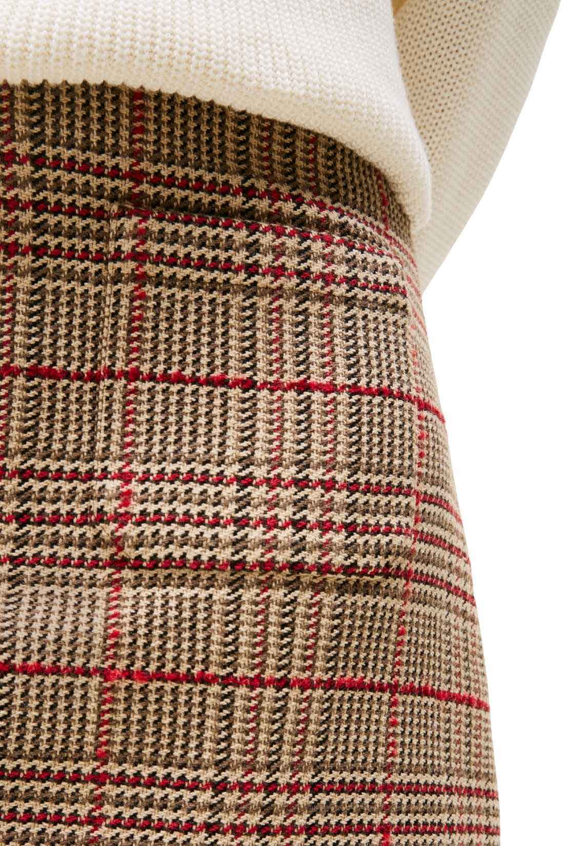 TOMMY HILFIGER - Minigonna donna in tweed a quadri-3
